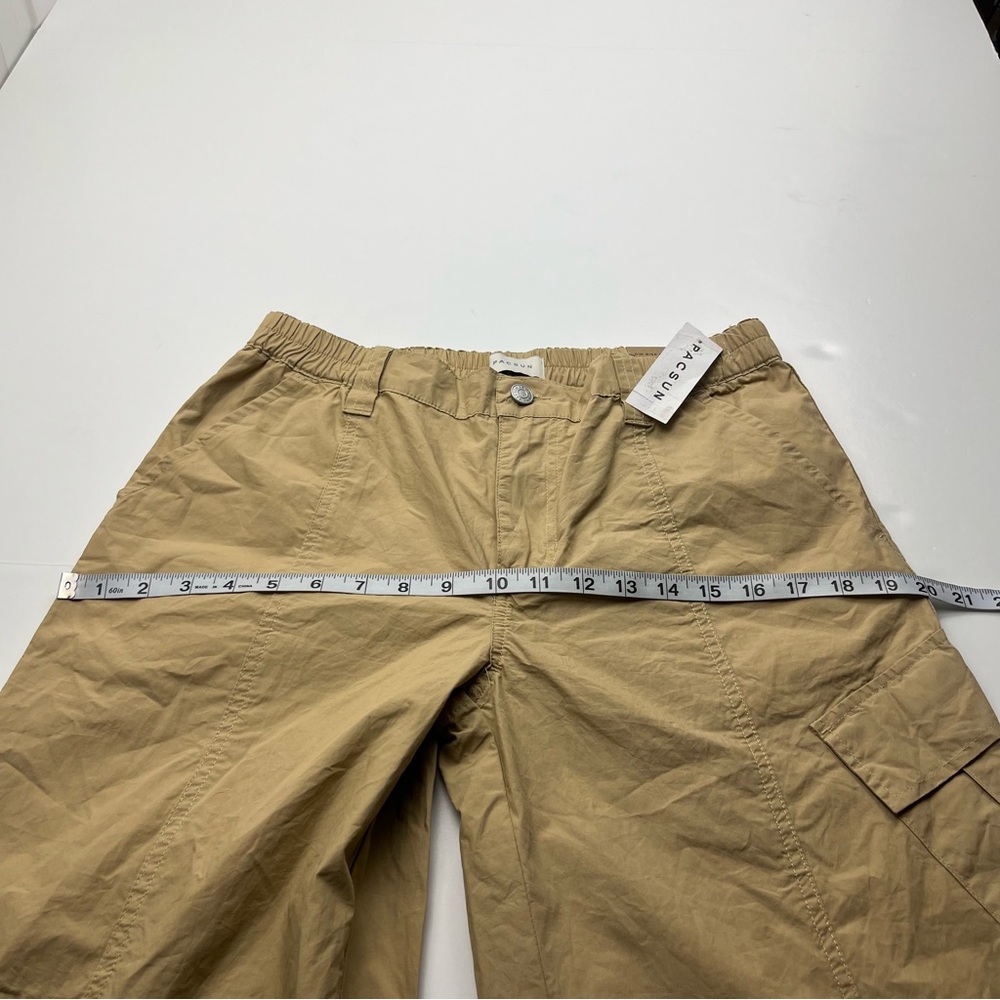 Pacsun Low Rise Puddle Khaki Tan Womens Size Medium Pant Cargo Relaxed NEW - Picture 11 of 15